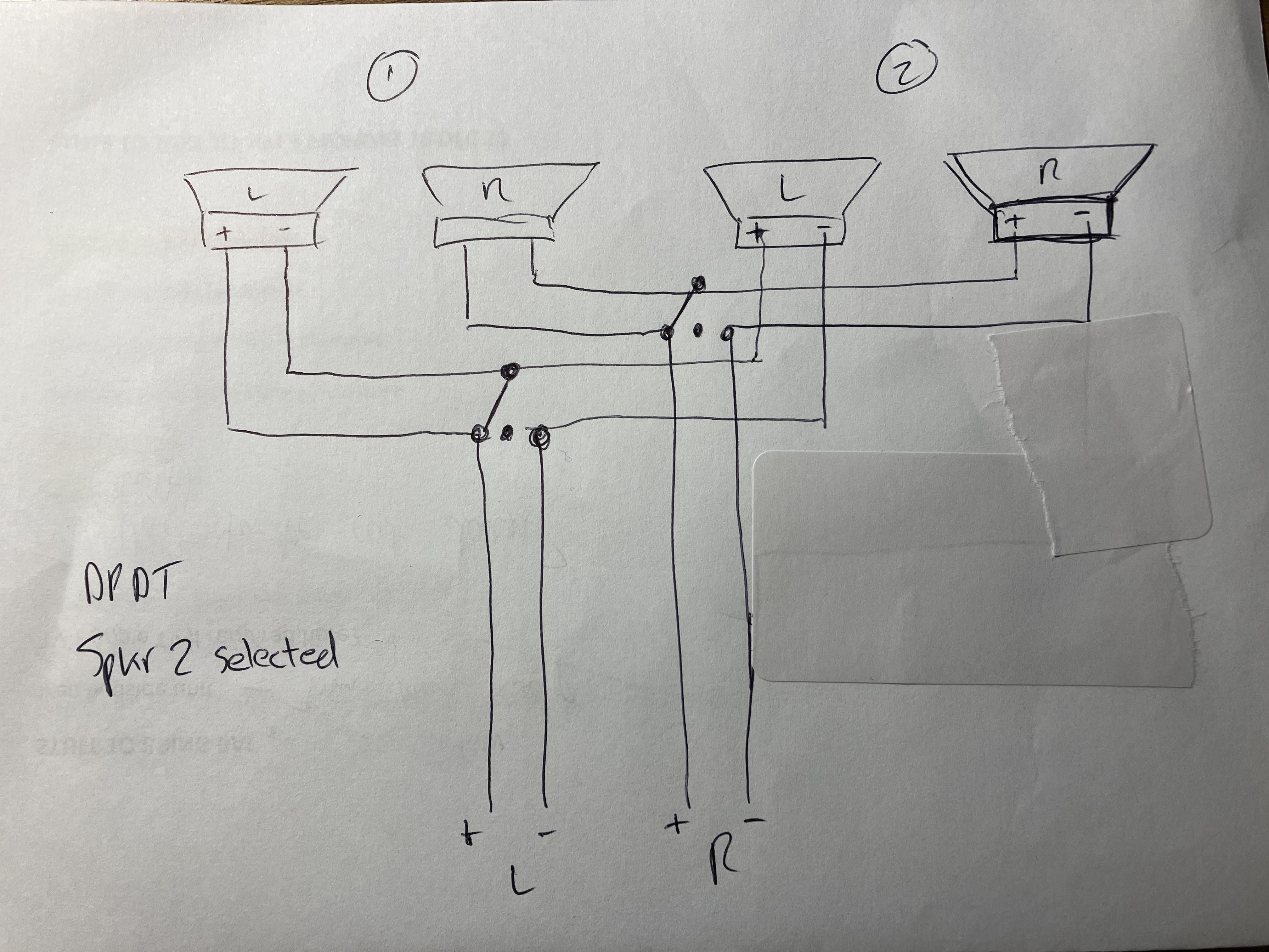 speaker switch wiring