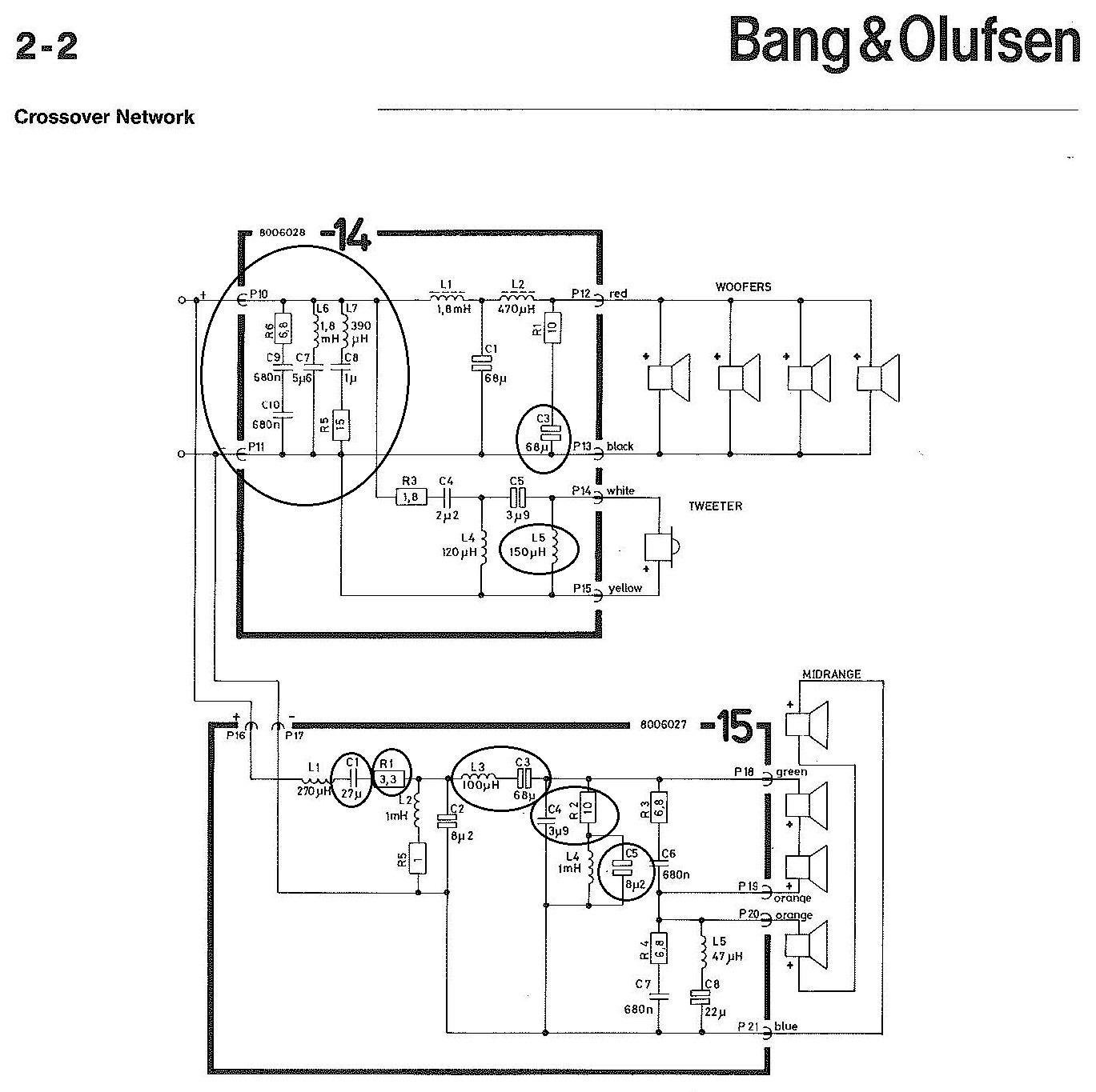 Delefilter Penta 2 Beolab Type 6621 (ændringer)