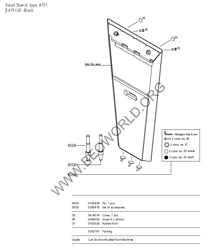 Beovision 11 Easel Stand 4751