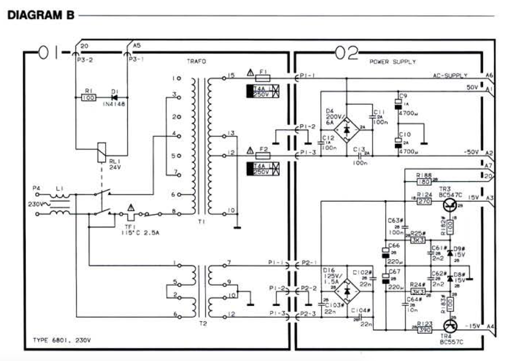 BeoLab 8000 - PSU Schematics DC Out